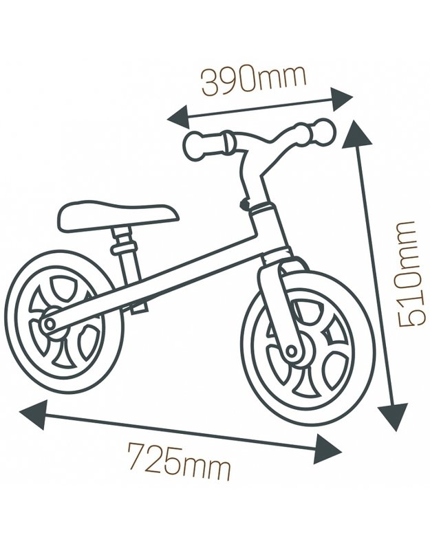 SMOBY metalinis balansinis dviratukas