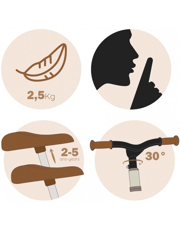 SMOBY metalinis balansinis dviratukas