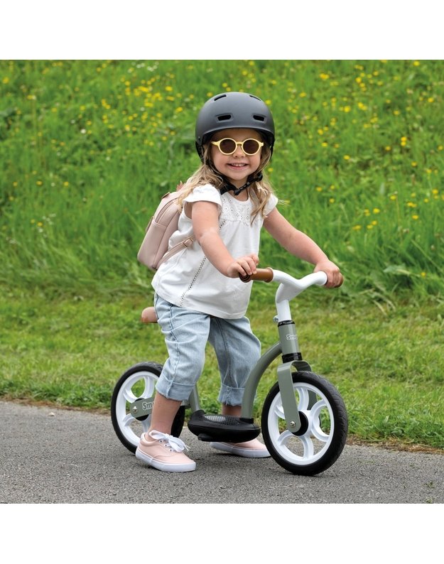  SMOBY metalinis balansinis dviratis su pritvirtinta kojų atrama