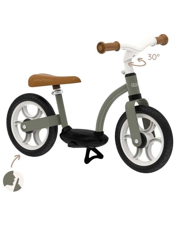  SMOBY metalinis balansinis dviratis su pritvirtinta kojų atrama