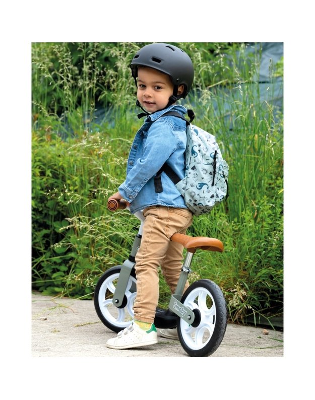  SMOBY metalinis balansinis dviratis su pritvirtinta kojų atrama