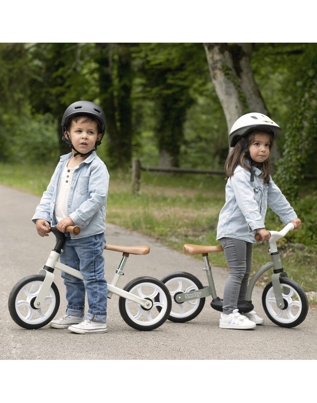  SMOBY metalinis balansinis dviratis su pritvirtinta kojų atrama
