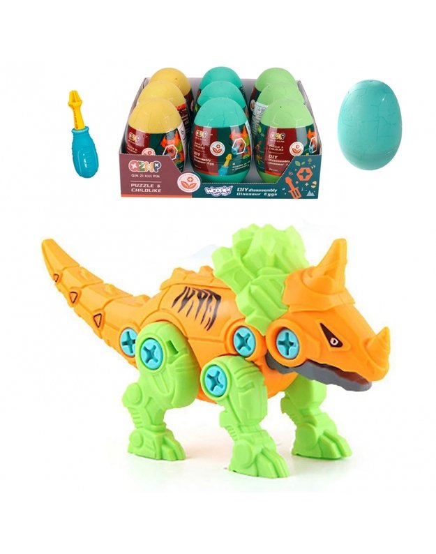 WOOPIE Ceratopsia dinozauras kiaušinyje + Atsuktuvas