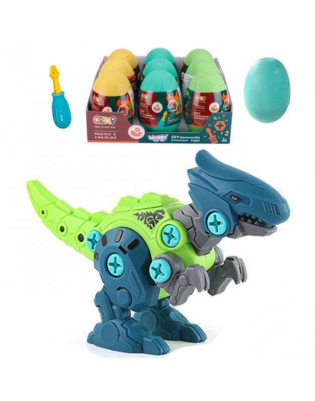 WOOPIE Raptor dinozauras kiaušinyje + Atsuktuvas