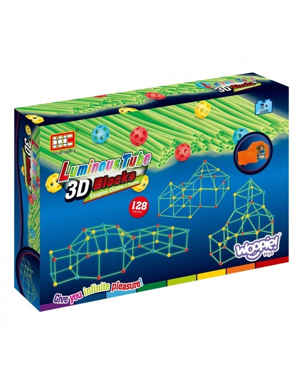  WOOPIE statybiniai blokeliai 128 el.