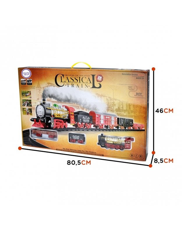 WOOPIE klasikinio traukinio su efektais trasa