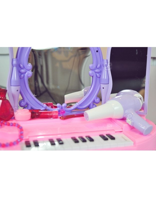 WOOPIE kosmetinis staliukas su pianinu + 13 priedų