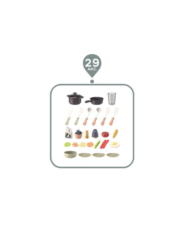 WOOPIE virtuvėlė + 29 priedai