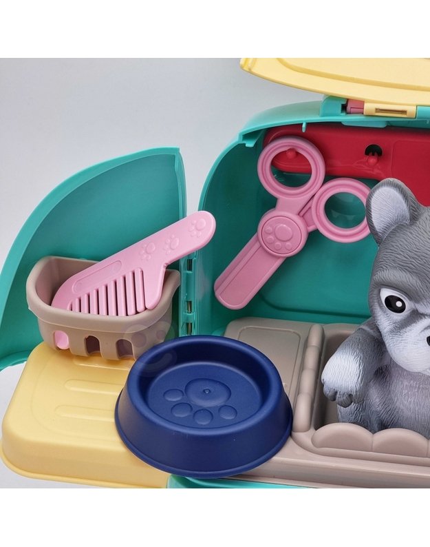 WOOPIE 2in1 nešiojamas šuniuko grožio salonas kuprinėje