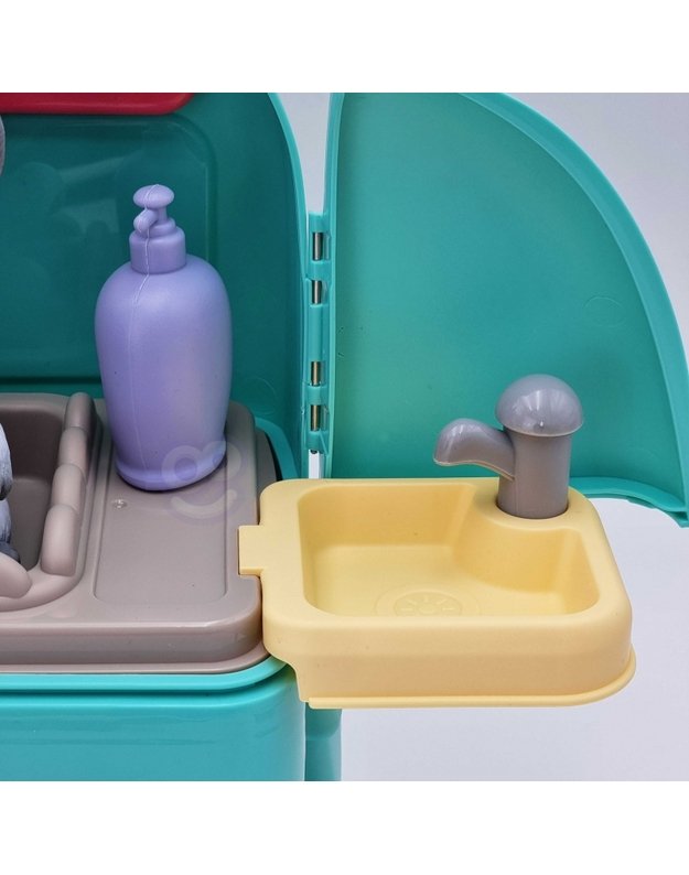 WOOPIE 2in1 nešiojamas šuniuko grožio salonas kuprinėje