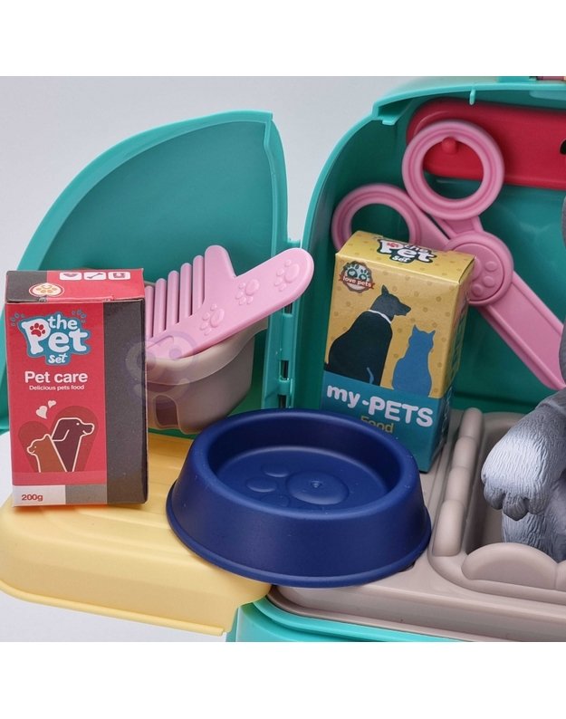 WOOPIE 2in1 nešiojamas šuniuko grožio salonas kuprinėje