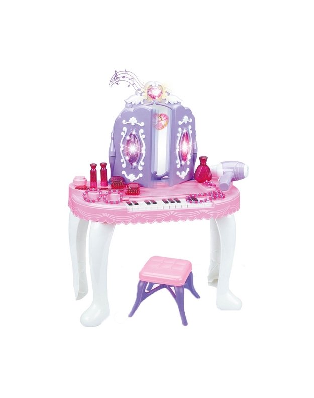 WOOPIE kosmetinis staliukas su pianinu + 13 priedų
