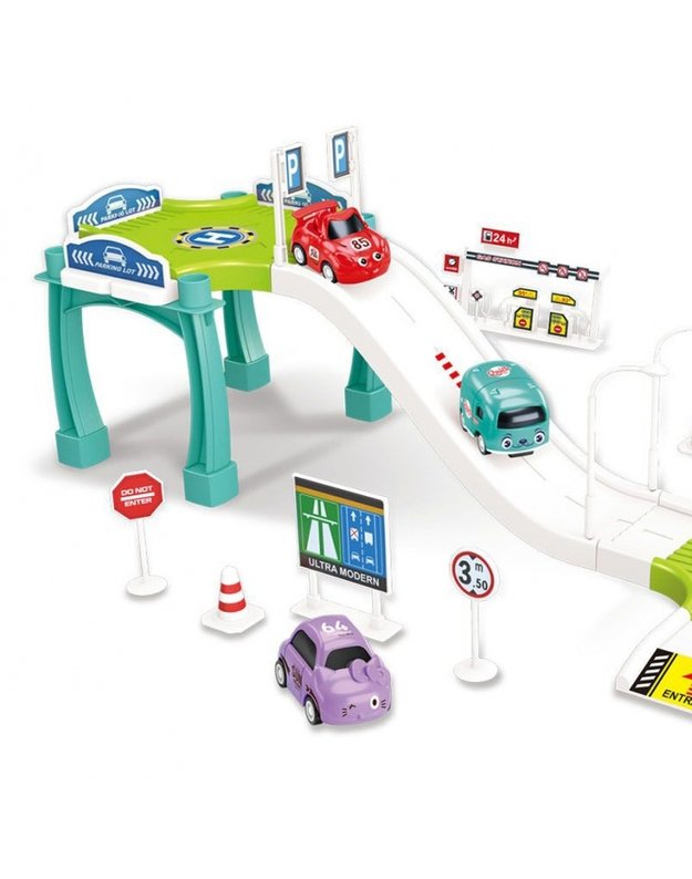 WOOPIE automobilių trasa + 3 automobiliai