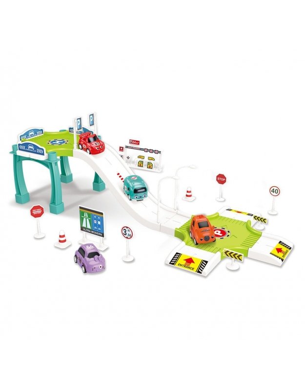 WOOPIE automobilių trasa + 3 automobiliai